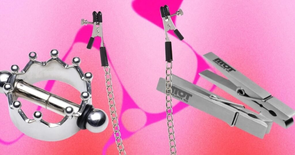 Different types of nipple clamps.