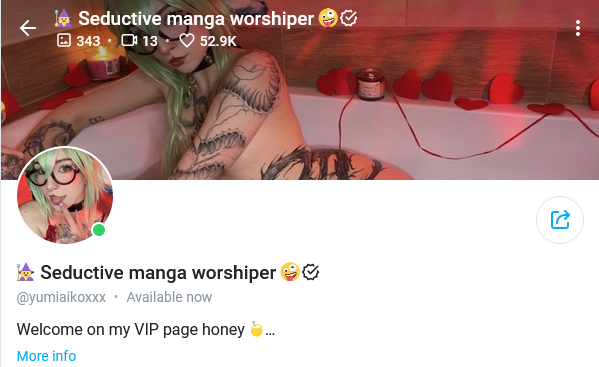 Seductive manga worshiper the best Hentai OnlyFans girl